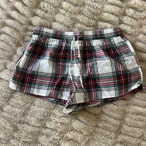Aerie Plaid Pajama Shorts